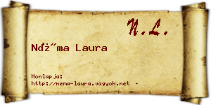 Néma Laura névjegykártya